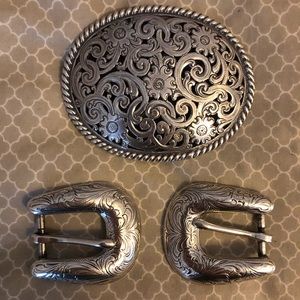 Western Silver Belt Buckles
